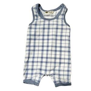 Monica + Andy Organic Cotton Racerback Shortall 3-6m
